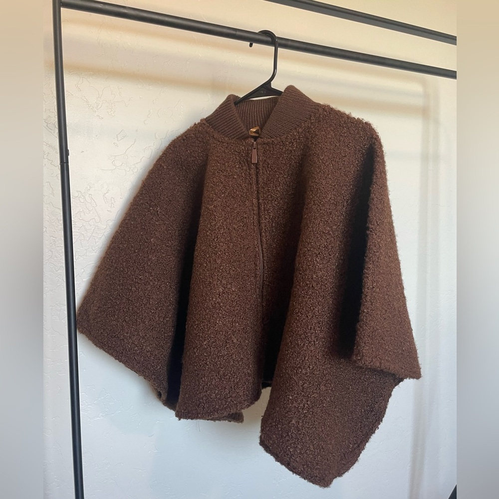 Zip Up Shawl Cape